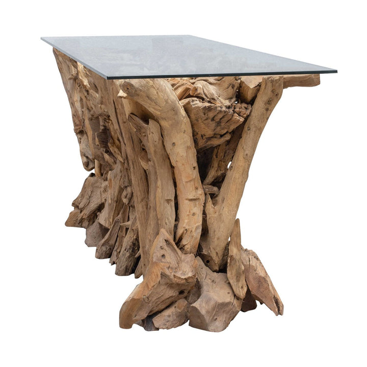 Teak Root Console Table, 2 Cartons