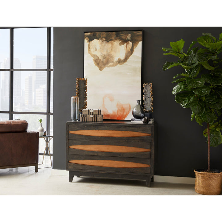 Modern Copper Three Drawer Chest