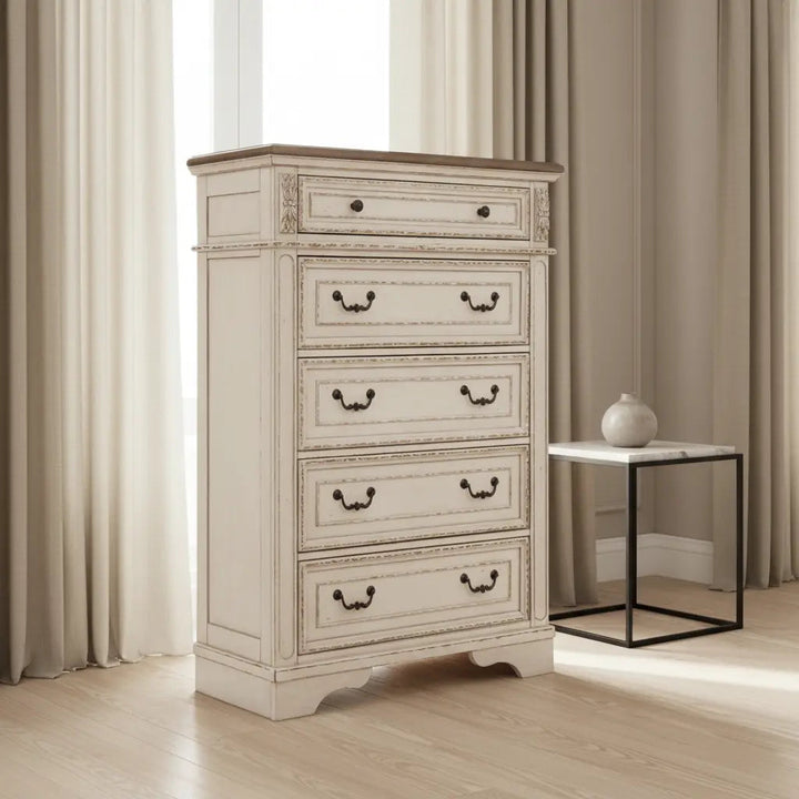 Realyn Bedroom King Set with Chest Offer