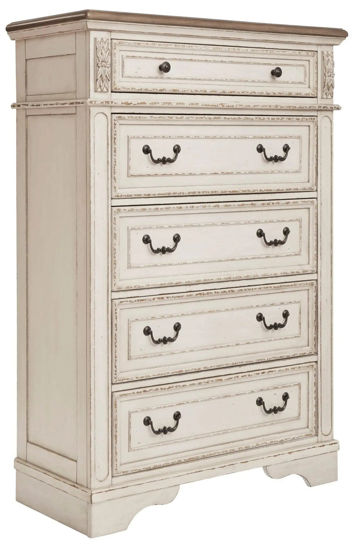 Realyn Bedroom King Set with Chest Offer