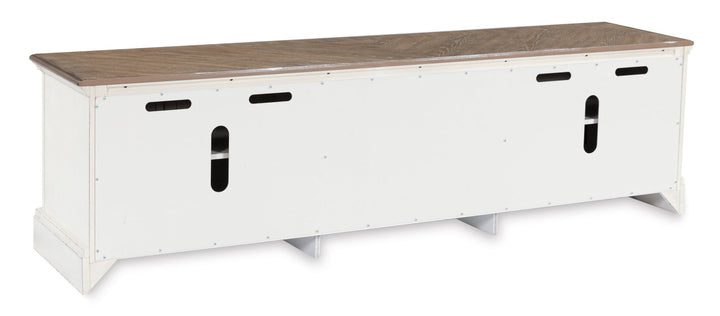 Realyn Oval Table Set With TV Stand