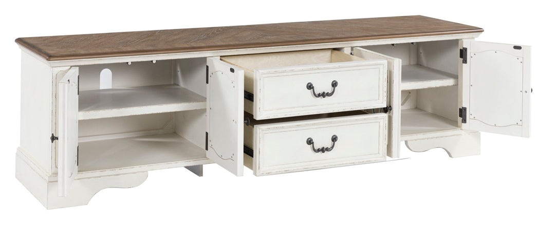 Realyn Oval Table Set With TV Stand