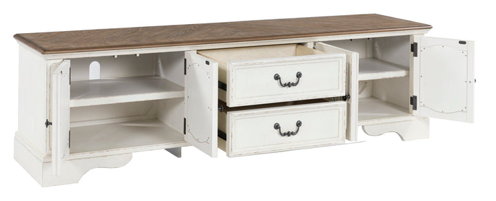 Realyn Oval Table Set With TV Stand