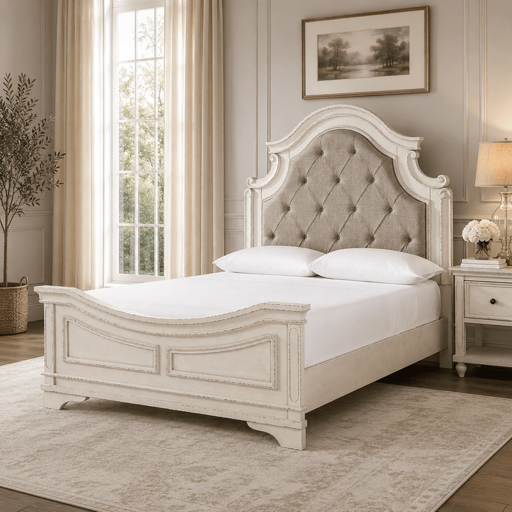 Realyn Queen Upholstered Panel Bed