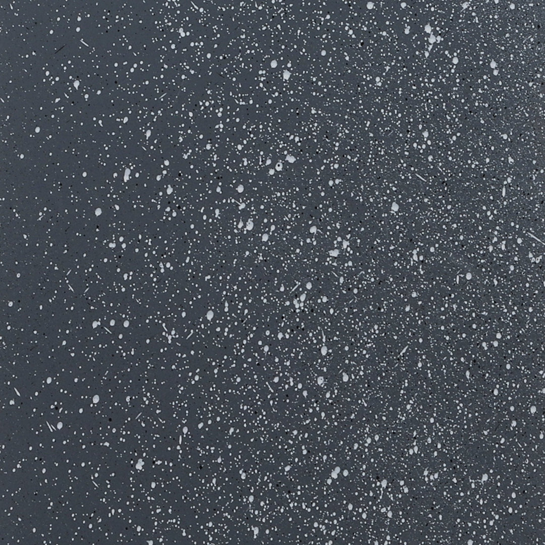 Resin, S/2 11/13"D Square Nested Planters, Dk Gray
