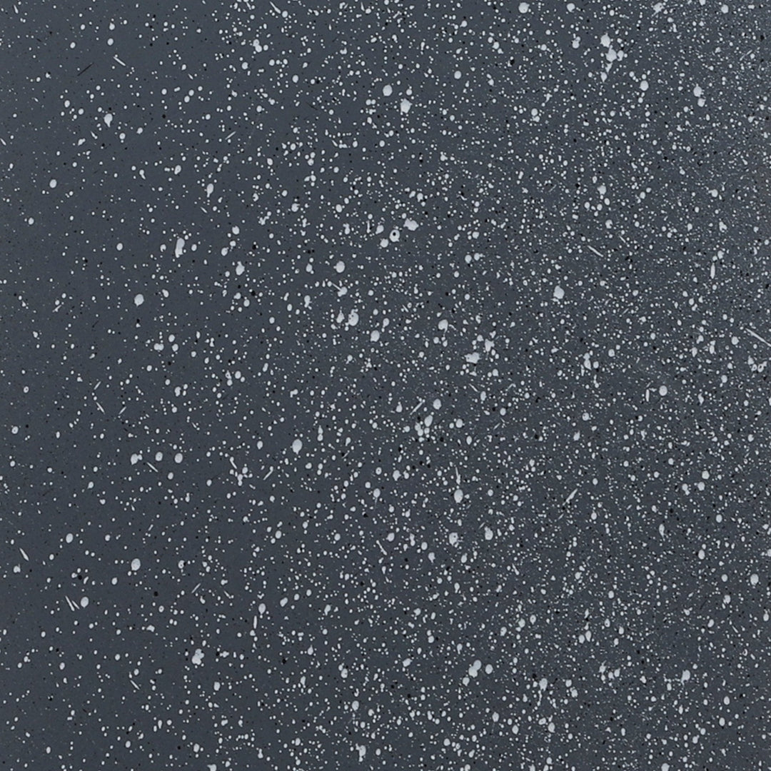 Resin, S/2 11/13"D Square Nested Planters, Dk Gray