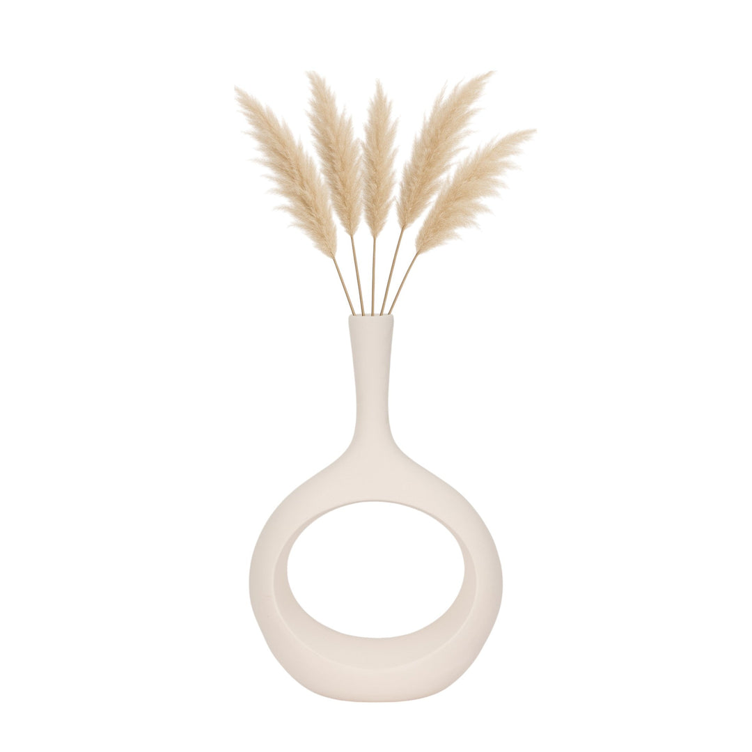ROUGH TEXTURE ROUND CUT OUT VASE