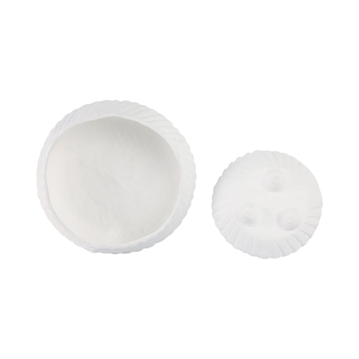 S/2 11/15" TAPERED ECOMIX BOWLS WITH LINES, WHITE