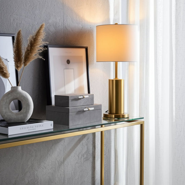 S/2 12/14"AVEA GRAY SUEDE/MOONSTONE HARDWARE BOXES