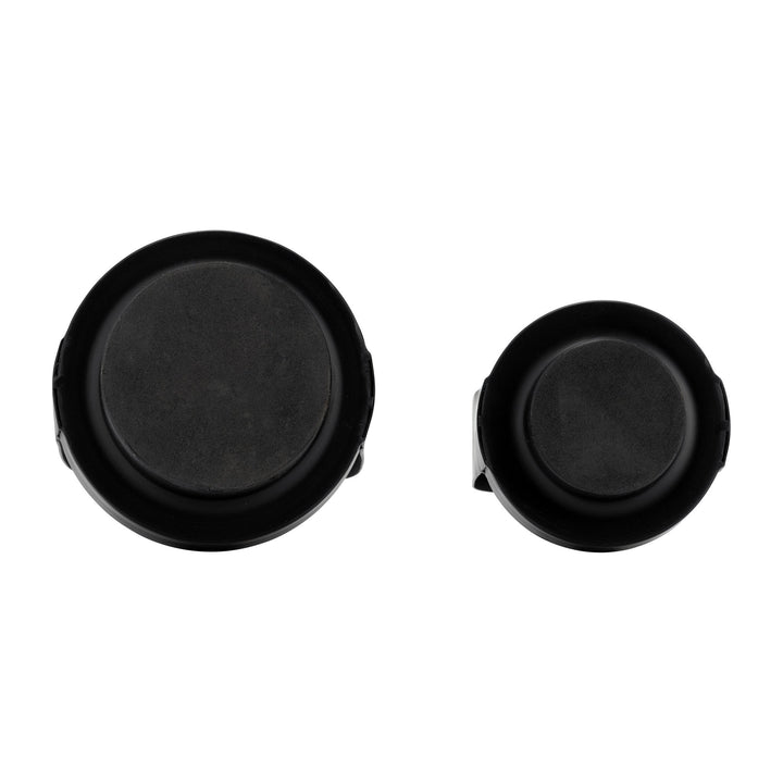S/2 14/17", METAL LANTERN, BLACK