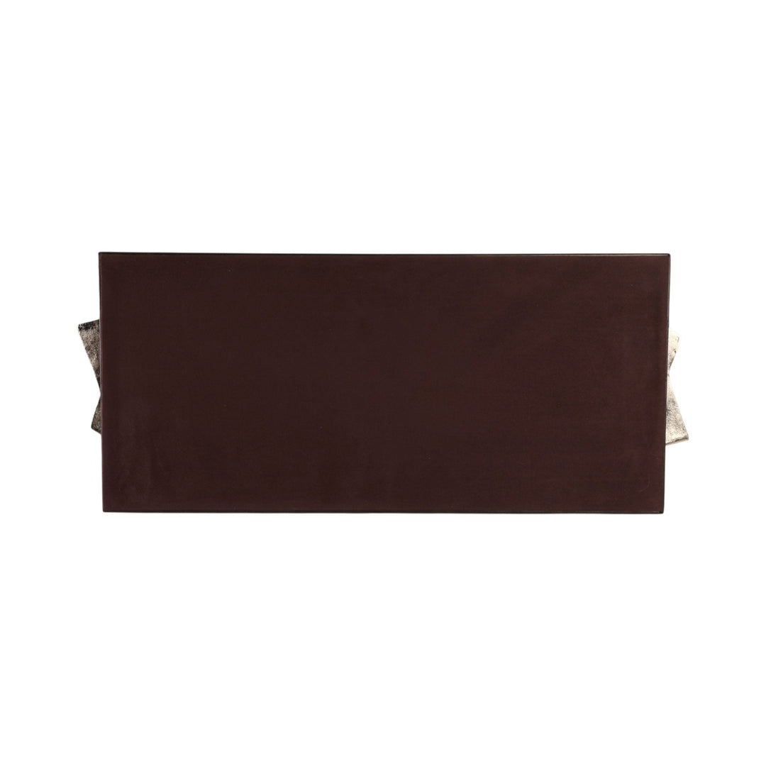 S/2 22/26" ANDROS TRAYS WITH ALUMINIUM HARDWARE