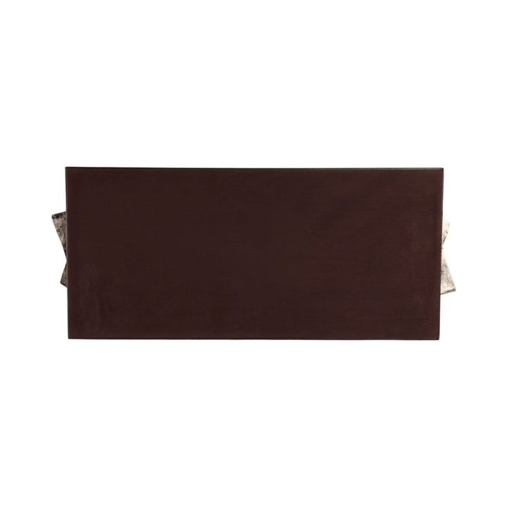 S/2 22/26" ANDROS TRAYS WITH ALUMINIUM HARDWARE