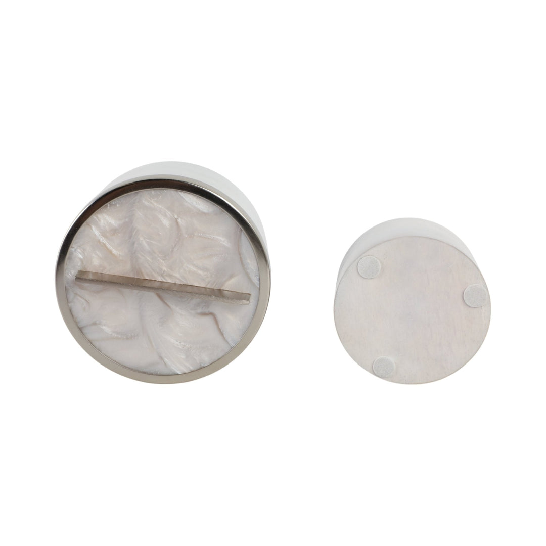 S/2 7/5" COLCHESTER WOOD AND MICA RESIN BOXES