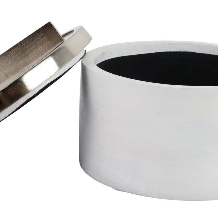 S/2 7/5" COLCHESTER WOOD AND MICA RESIN BOXES
