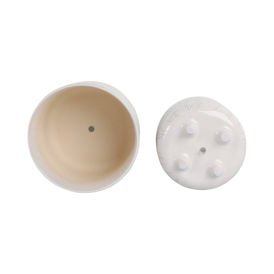 S/2 9/11" BLOOMING BRANCHES PLANTERS, IVORY