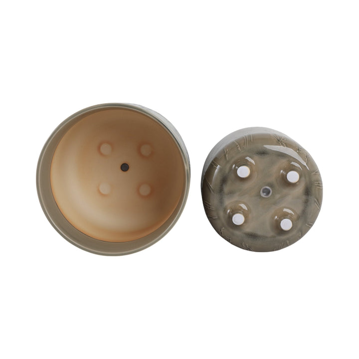 S/2 9/11" FLOWER BRANCHES PLANTERS, CREAM