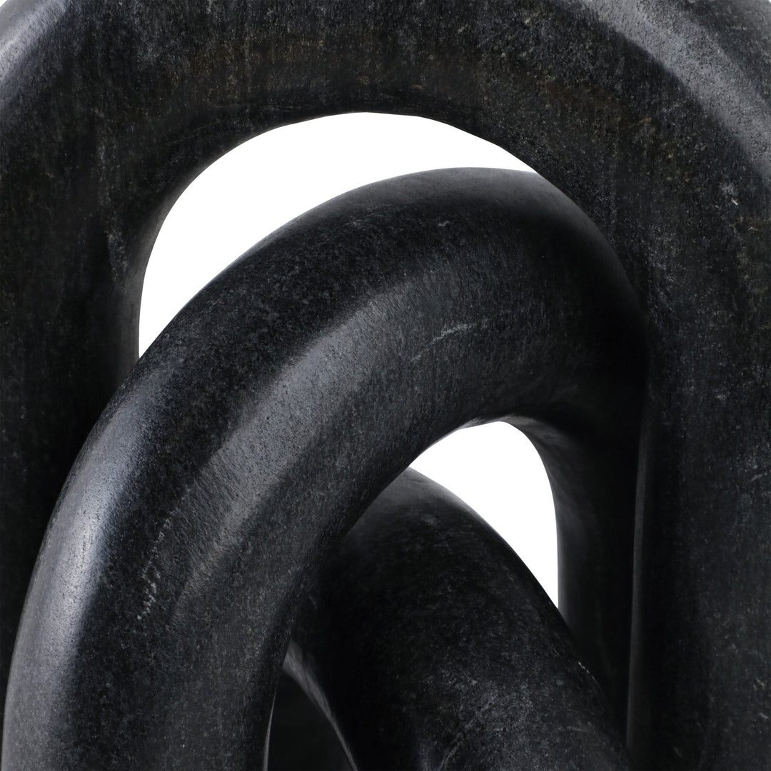 S/3 10" Walton Black Marble Arches