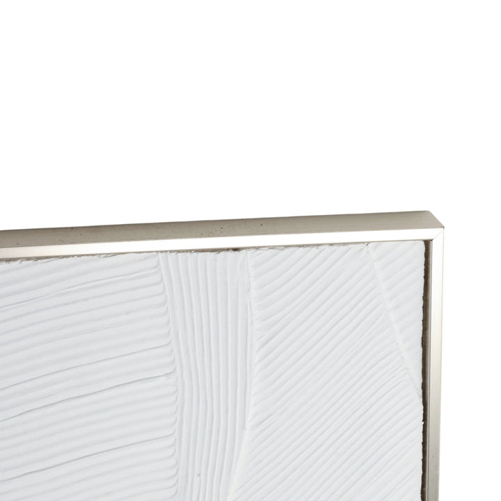 S/3 16X48 BRADENTON WHITE LEAVES WALL DECOR