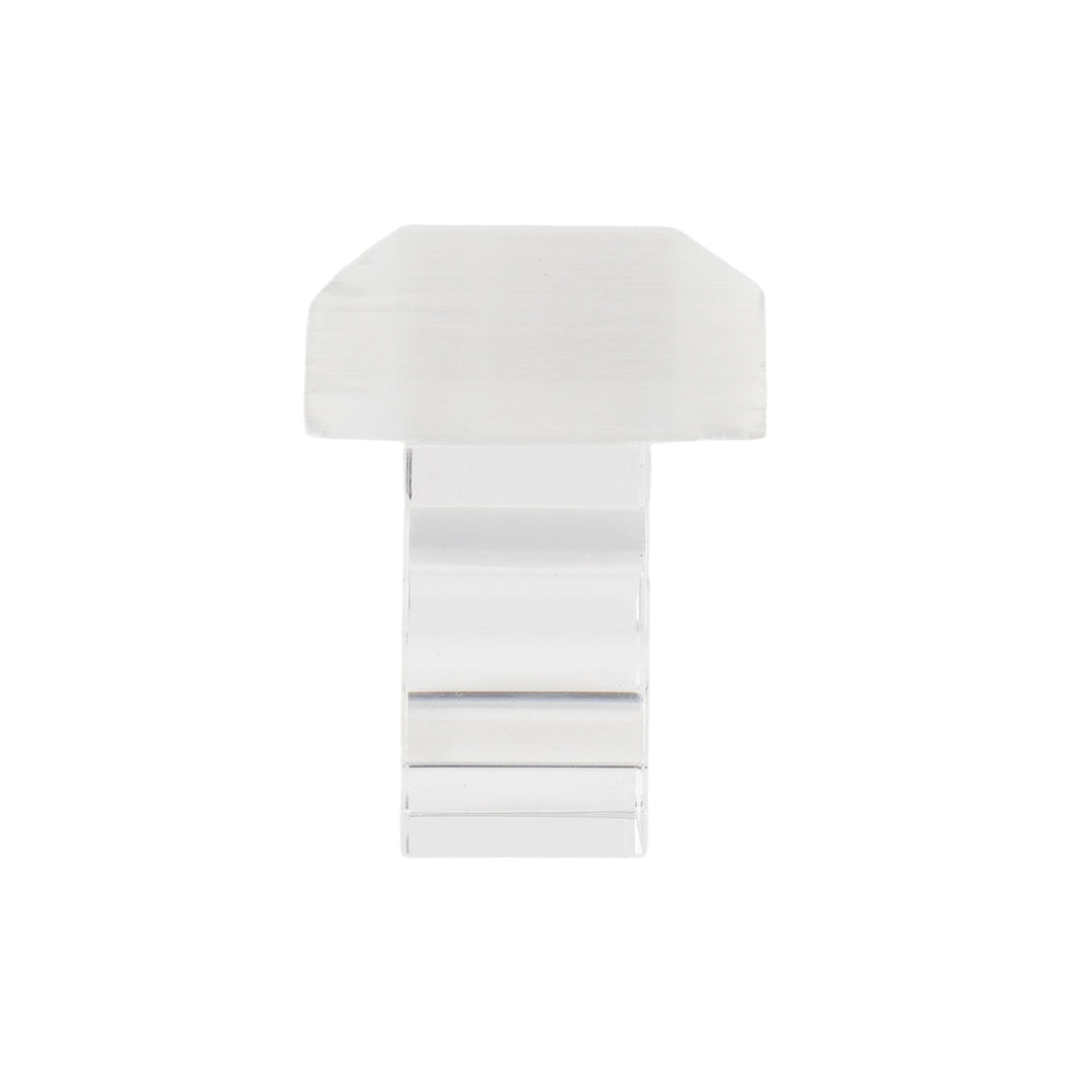 S/4 10" SENISE SELENITE/CRYSTAL NAPKIN RINGS, WHT