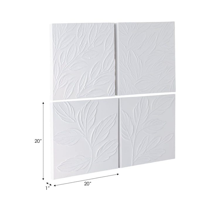 S/4 20X20 MAEVE HANDPAINTED DIMENSIONAL WALL ART