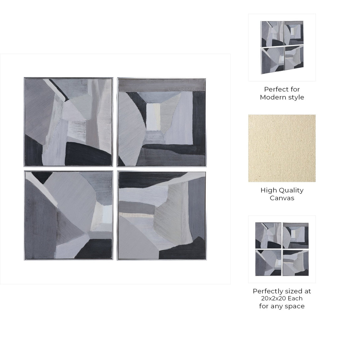 S/4 20x20 Triana Handpainted Wall Art