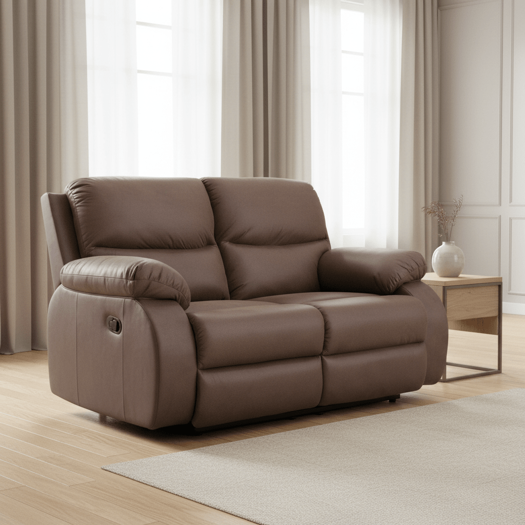 Scranto Reclining Sofa & Loveseat with Free Recliner