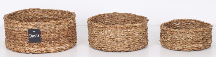 SEAGRASS ROUND BASKET - SET OF 3