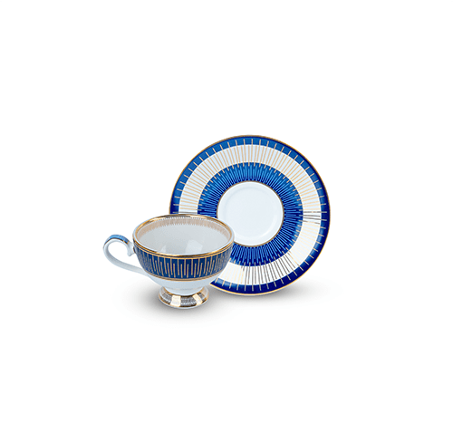 Set of 12 Pieces - Novel Cup and Saucer Set