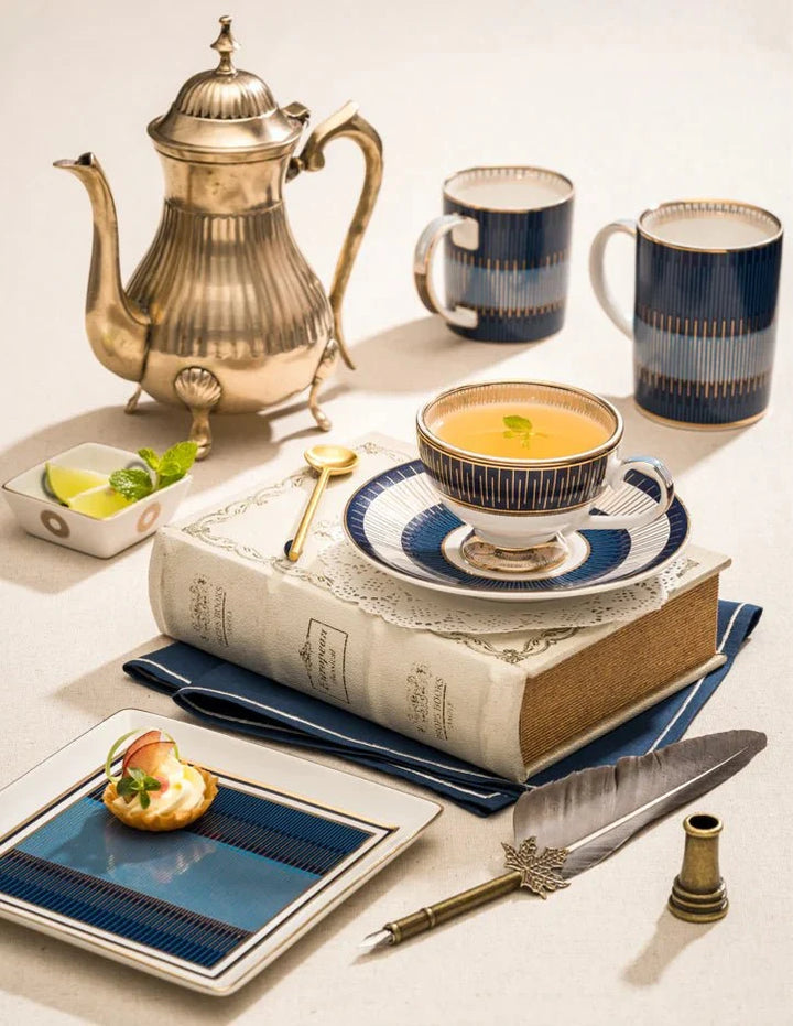 Set of 12 Pieces - Novel Cup and Saucer Set