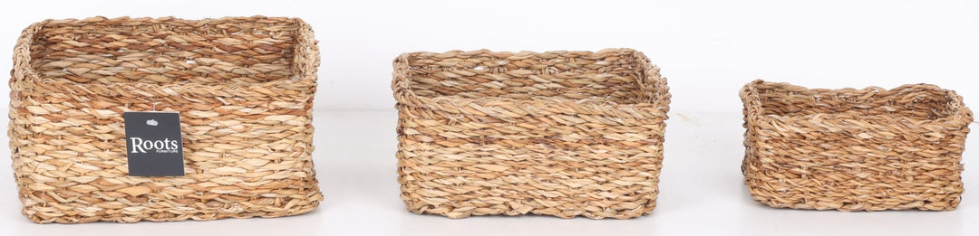S.G SQUARE BASKET  SET OF 3
