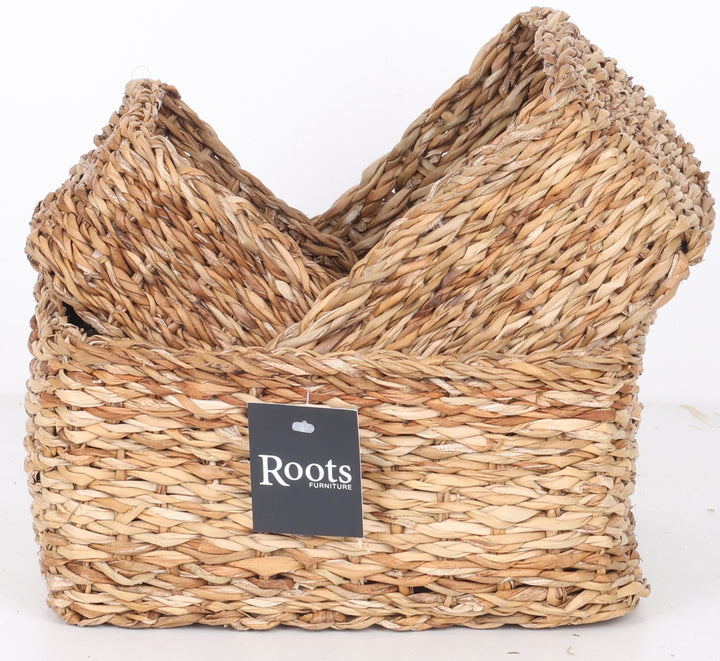 S.G SQUARE BASKET  SET OF 3