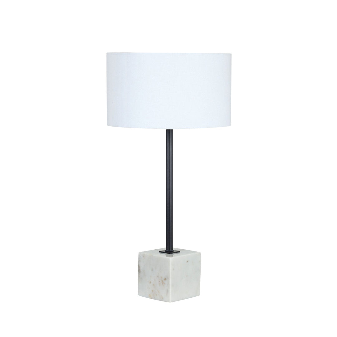 Square Marble Base Table Lamp