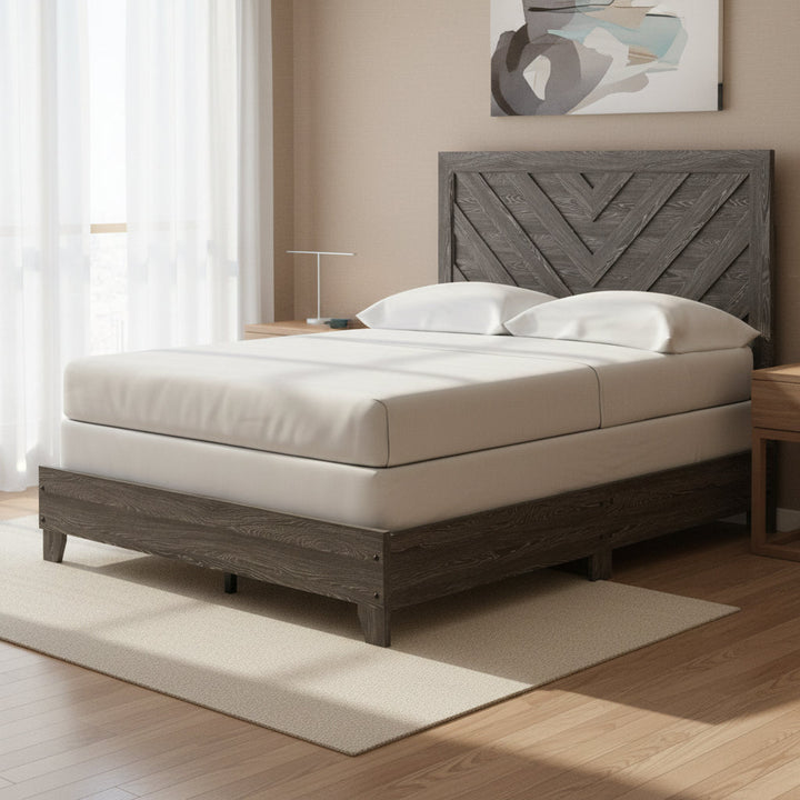 Sylveri Full Chevron Panel Bed