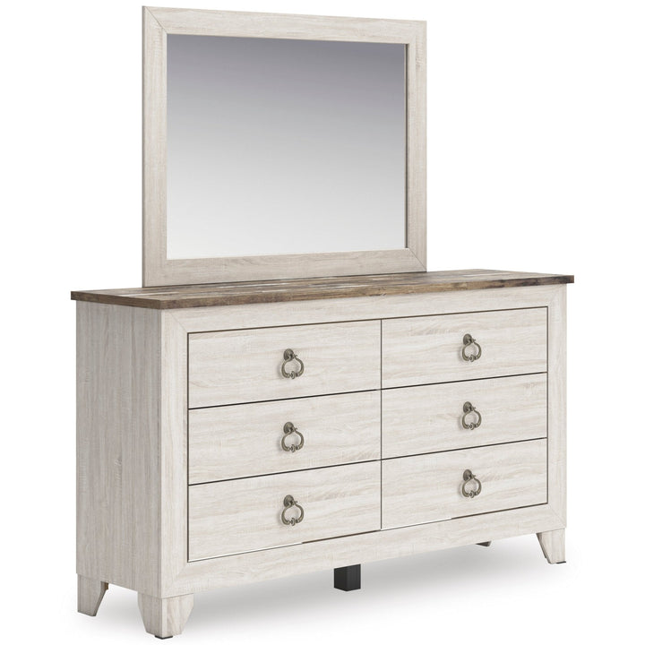 Sylveri Six Drawer Dresser and Mirror