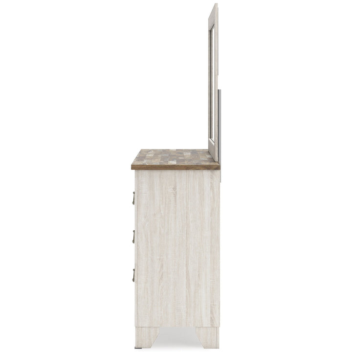 Sylveri Six Drawer Dresser and Mirror