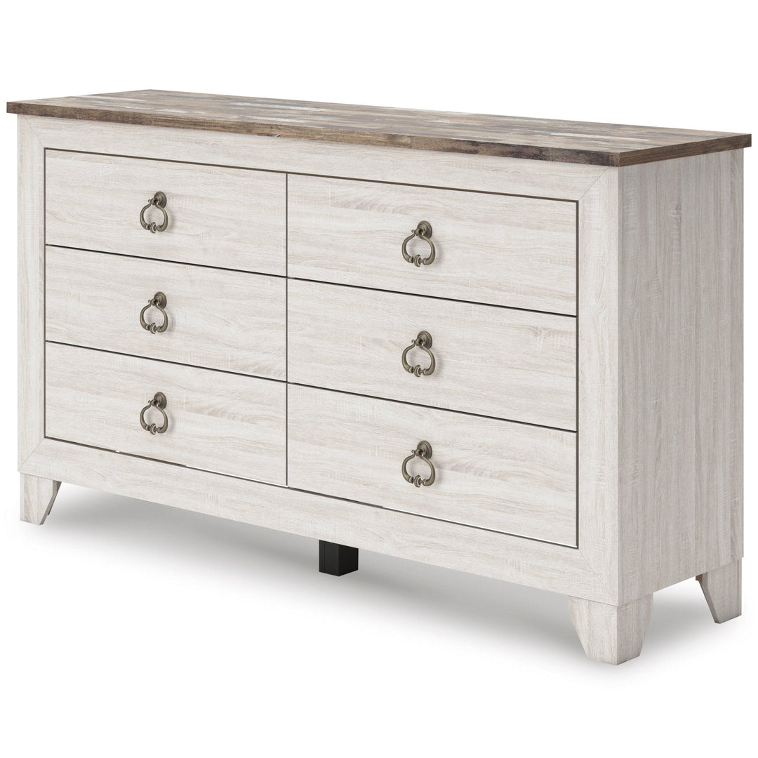 Sylveri Six Drawer Dresser and Mirror
