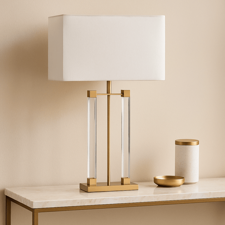 Crystal-Quartz-Table Lamp - 20cm Height