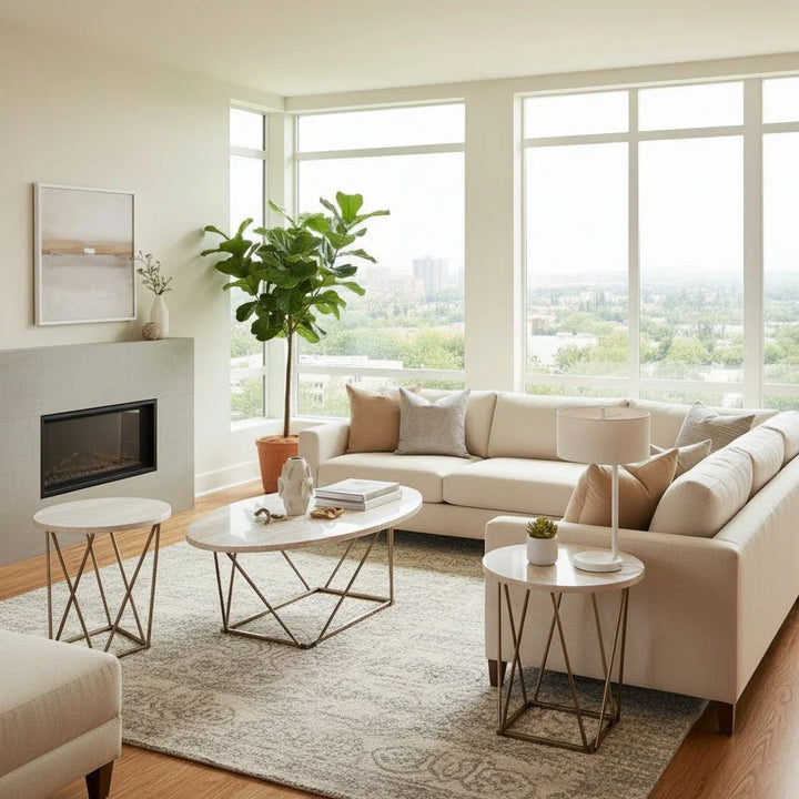 Caretti Sofa Set with Free Tarica Table (Set of 3)