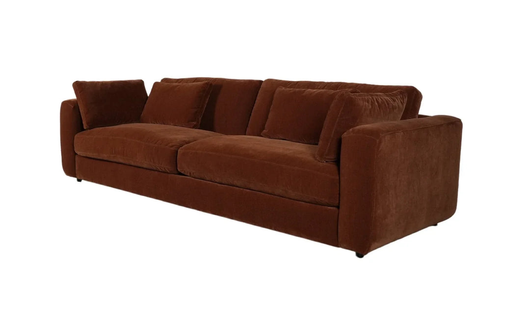 Terrona Rust Sofa 280cm - Maroon