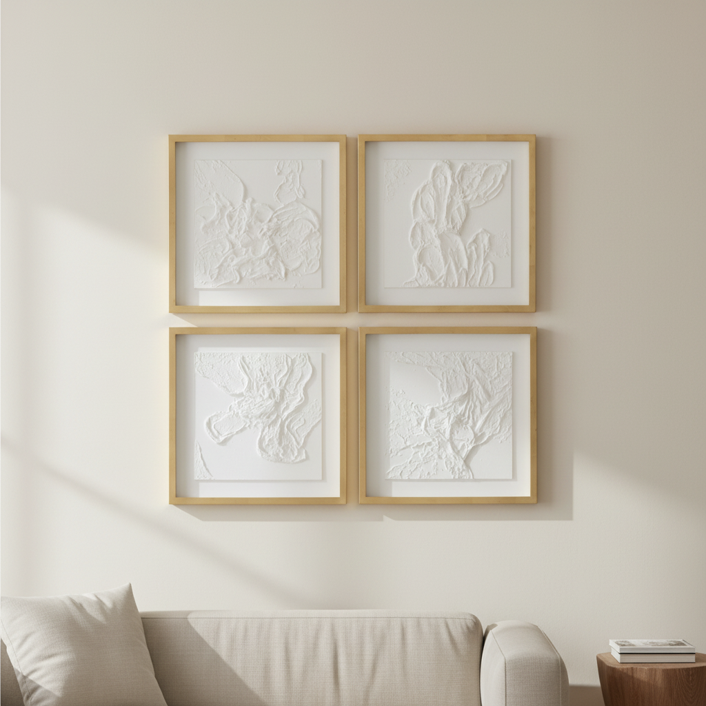 Textured Whispers Framed Print s/4