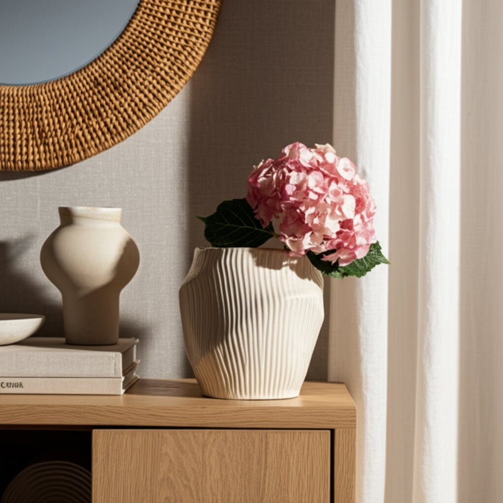 Tihany Blue/Cream Vase