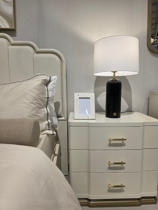 Timeless Tranquility White Night Stand Table
