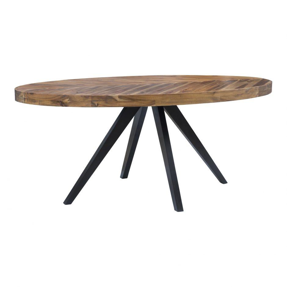 Parq Oval Dining Table Amber