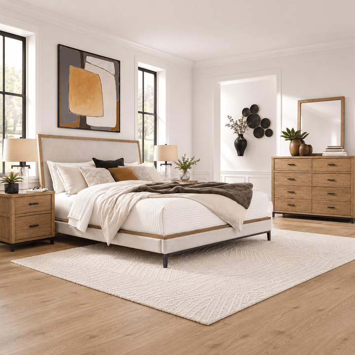 Tomtyn King Upholstered Bedroom