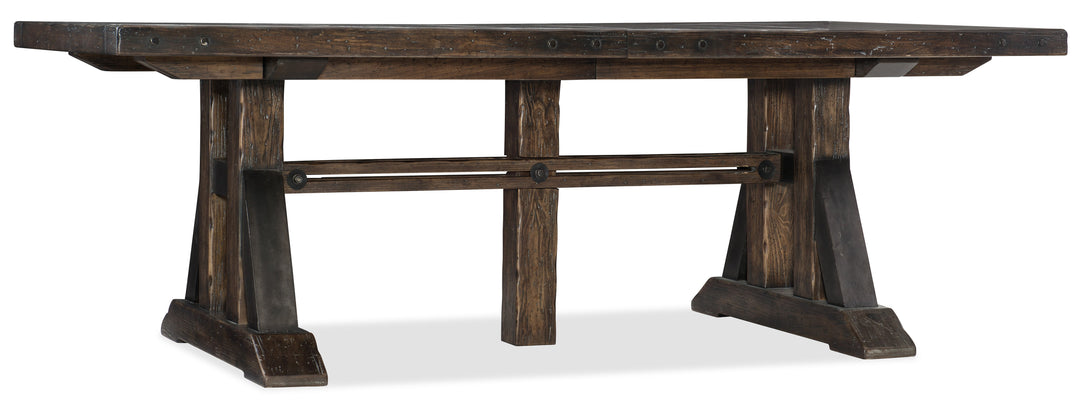 Trestle Dining Table w/2 21in leaves