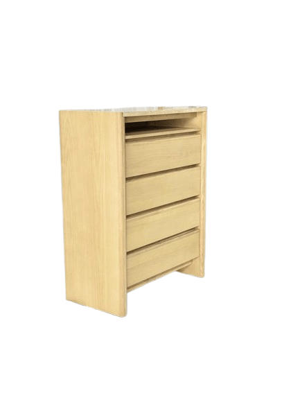 Travoli Chest Travertine top American ash