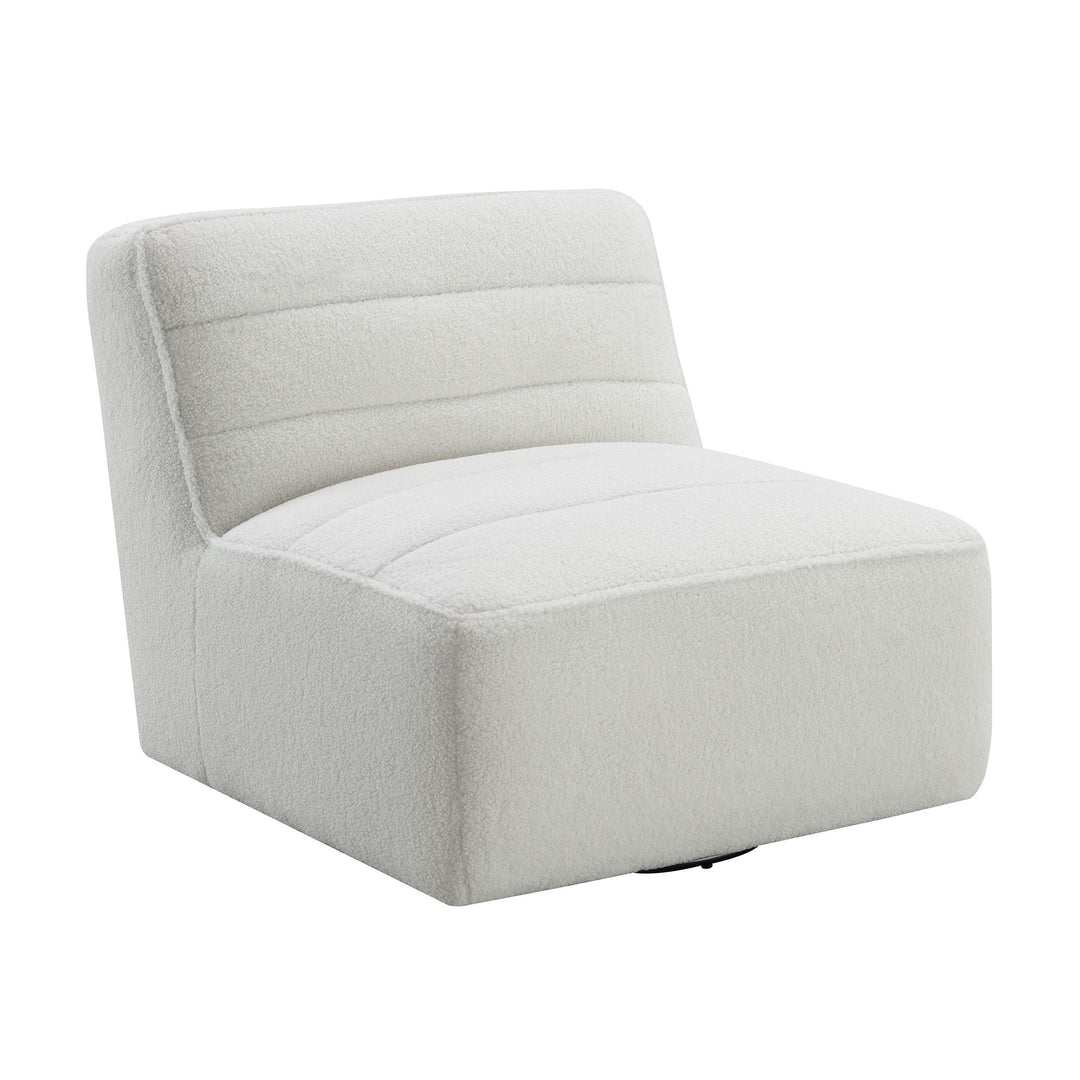 Defender Sectional Armless Chair In White