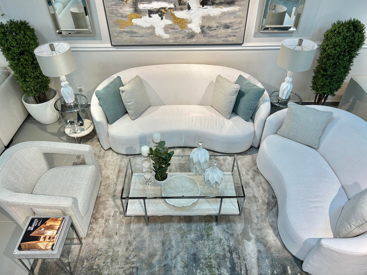 The Arc Cream Sofa Set