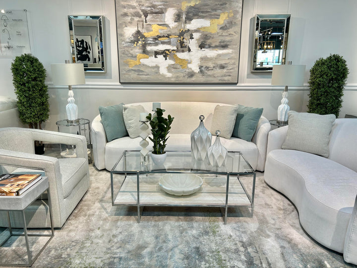 The Arc Cream Sofa Set