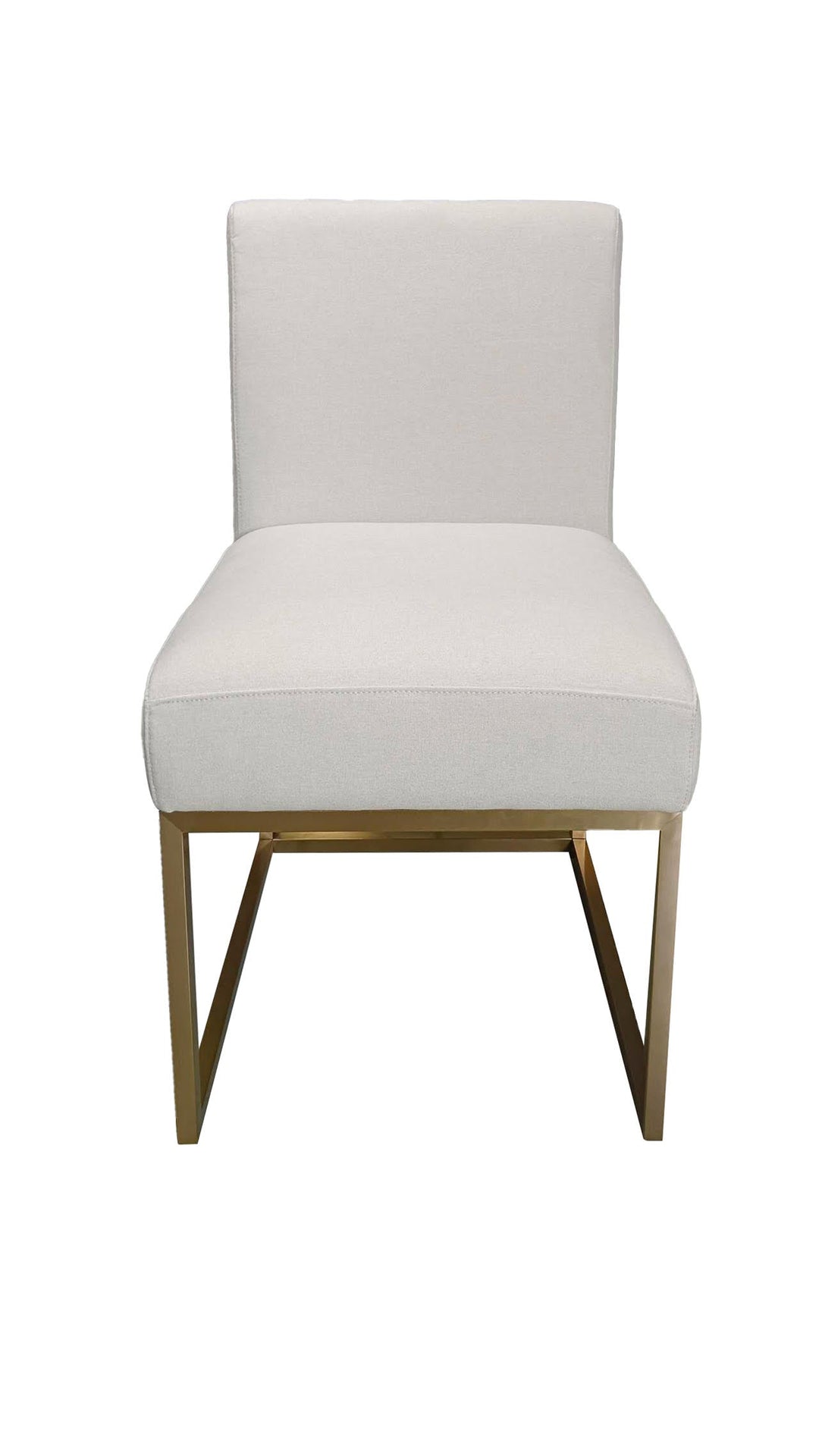 Beige Dining Chair Gold legs